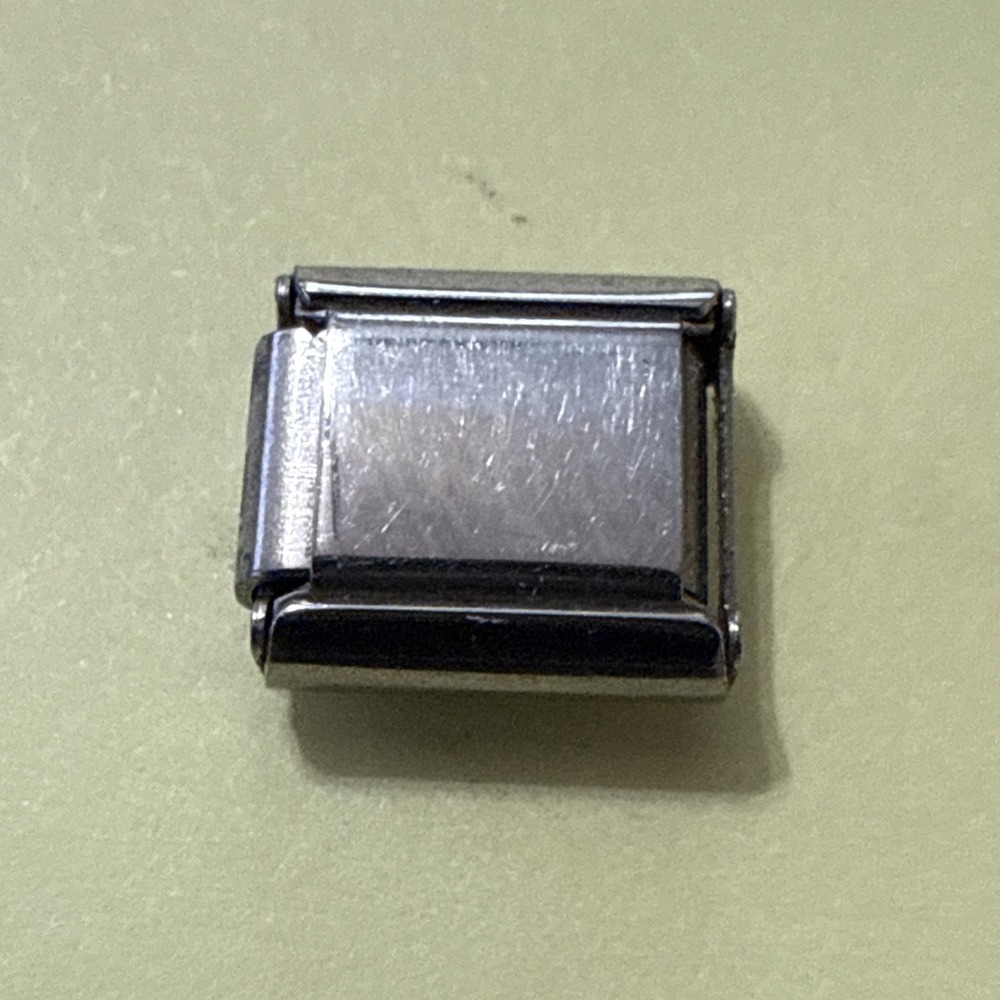 (22) - 9mm Italian Charms Circle with Gold Moon Face and Space with 3 Stars - Picture 11 of 12